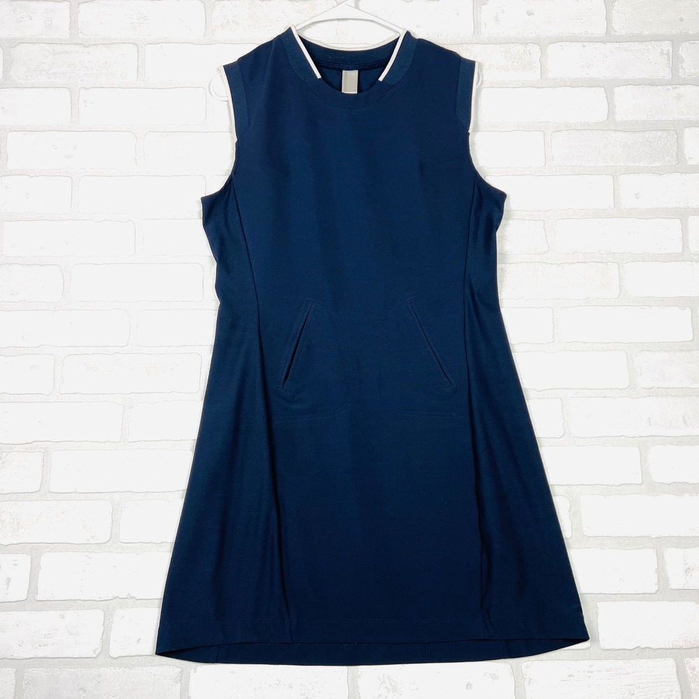 Mondetta Womens Navy Blue Sleeveless Athletic Tennis Golf Dress Size M